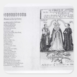 Adesivo Quadrado Um Emblema do Anticristo