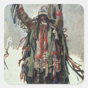 Adesivo Quadrado Um esboço do Shaman para Yermak