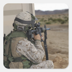 Adesivo Quadrado Um escuteiro da infantaria