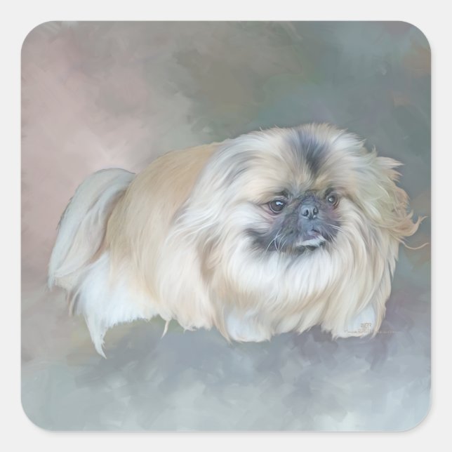 Adesivo Quadrado Um estudo em Taupe (Frente)