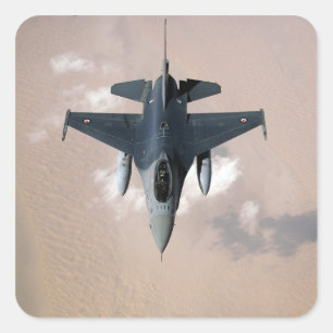 Adesivo Quadrado Um F-16 de Emirati