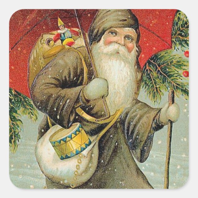 Adesivo Quadrado Um feliz Natal para você (Frente)