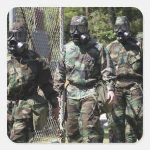 Adesivo Quadrado Um grupo de participantes solares do desafio