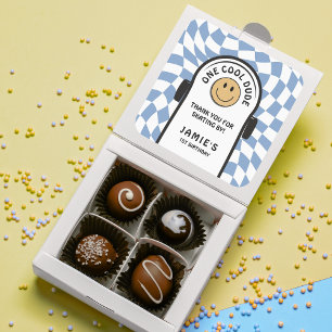 Adesivo Quadrado Um Legal primeiro aniversario de skate, obrigado