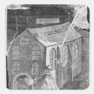 Adesivo Quadrado Um lote com pó, 1605