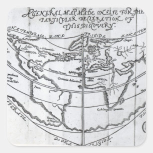 Adesivo Quadrado Um Mapa Geral