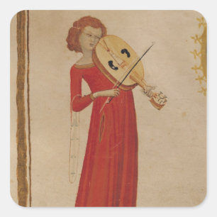 Adesivo Quadrado Um músico, de "De Musica" por Boethius