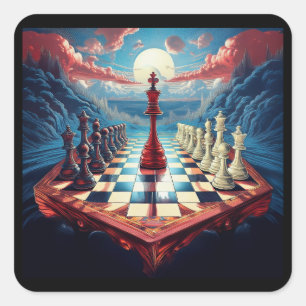 Adesivo Quadrado Um Novo Conceito Sobre O Jogo Do Xadrez