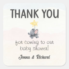 Adesivo Quadrado Um Pequeno Amendoim Está A Caminho Do Chá de frald