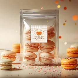 Adesivo Quadrado Um pequeno Cutie Pie está a caminho - Pequeno Stic