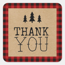 Adesivo Quadrado Um Pequeno Urso Está No Caminho Do Pau Quadrado