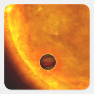 Adesivo Quadrado Um planeta Jupiter-feito sob medida