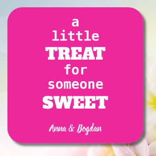 Adesivo Quadrado Um Pouco De Tratamento Para Alguém Com Vlentina Ro