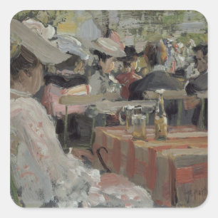 Adesivo Quadrado Um Restaurante do Jardim, 1906