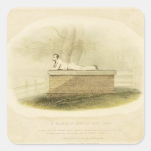 Adesivo Quadrado Um senhor Byron do menino de escola da grade