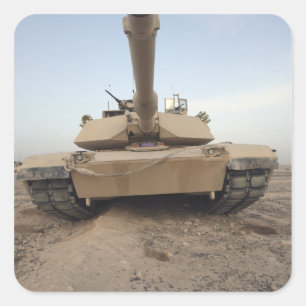 Adesivo Quadrado Um tanque de guerra M-1A1