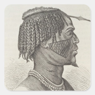 Adesivo Quadrado Um Zandeh da história da humanidade
