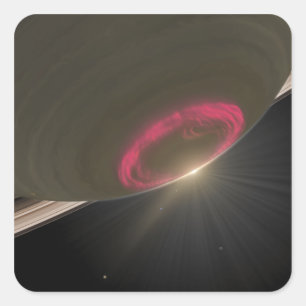 Adesivo Quadrado Uma Aurora cereja-vermelha