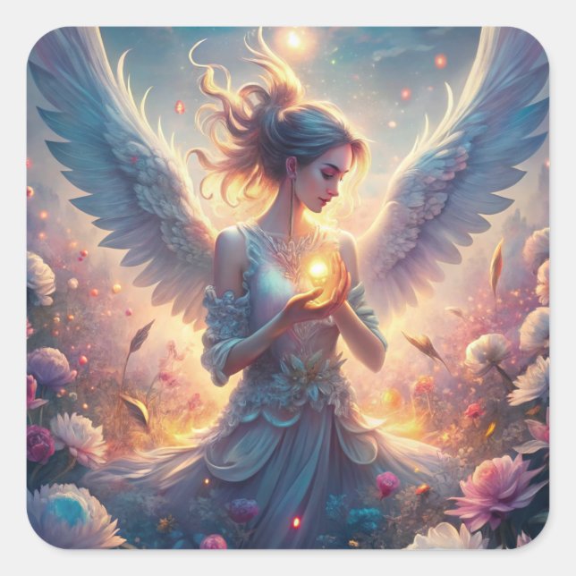 Adesivo Quadrado Uma bela fada (Frente)
