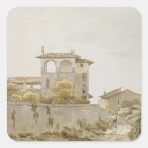 Adesivo Quadrado Uma casa de campo italiana