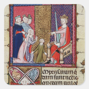 Adesivo Quadrado Uma Criança e sua Mãe Aparecerem