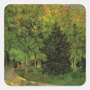 Adesivo Quadrado Uma faixa no jardim público em Arles