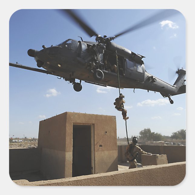 Adesivo Quadrado Uma Força Aérea dos EUA (Frente)