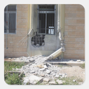 Adesivo Quadrado Uma granada propelida Rocket