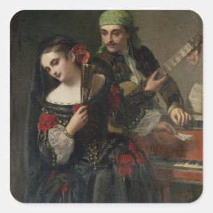 Adesivo Quadrado Uma lição de música, Sevilha
