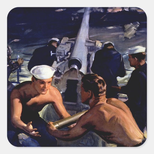 Adesivo Quadrado Uma mensagem da América (Frente)