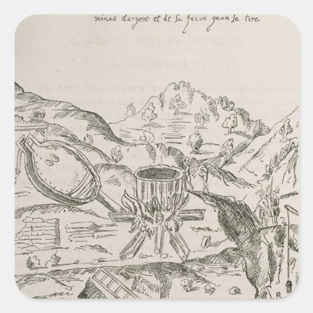 Adesivo Quadrado Uma Mina De Prata. (Frente)