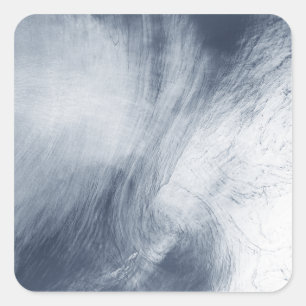 Adesivo Quadrado Uma nuvem gigante de redemoinho que se espalha sob