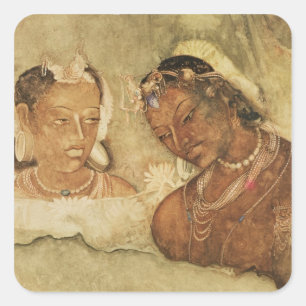 Adesivo Quadrado Uma princesa e seu servo