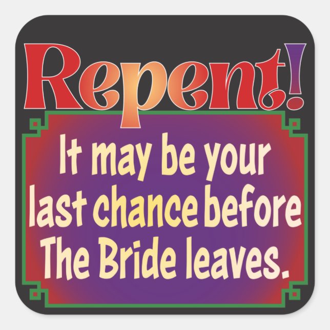 Adesivo Quadrado Uma resposta prudente COVID-19 (Frente)