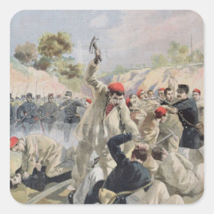 Adesivo Quadrado Uma Revolta de Anarquistas Franceses na Guiana