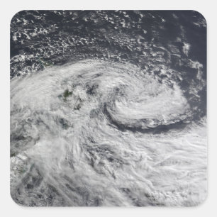 Adesivo Quadrado Uma tempestade sobre Nova Zelândia