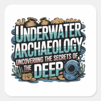 Adesivo Quadrado underwater archaeology