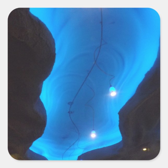 Adesivo Quadrado Underwater Lights stickers (Frente)