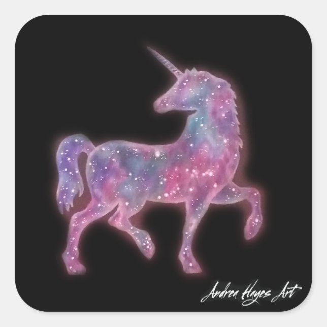Adesivo Quadrado Unicorn Stickers (Frente)