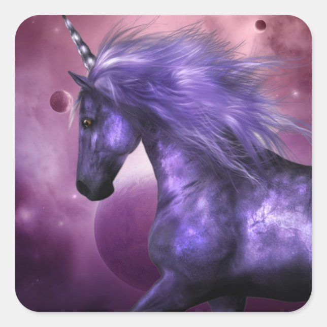 Adesivo Quadrado Unicorn Stickers (Frente)