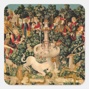 Adesivo Quadrado Unicorn Tapestries Encontrou Legenda Mítica