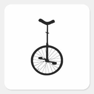 Adesivo Quadrado Unicycle preto