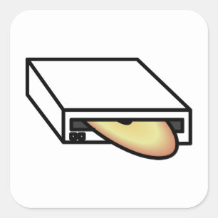 Adesivo Quadrado Unidade DVD