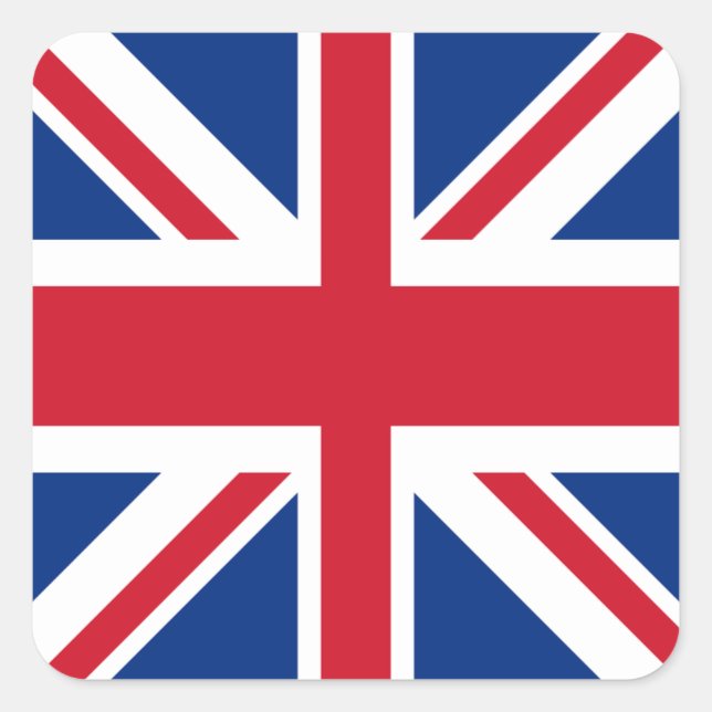 Adesivo Quadrado Union Jack Sticker (Frente)