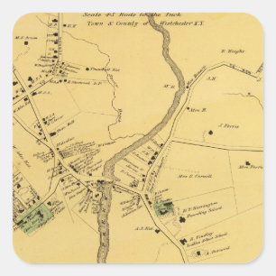 Adesivo Quadrado Unionport, Westchester, Schuylerville