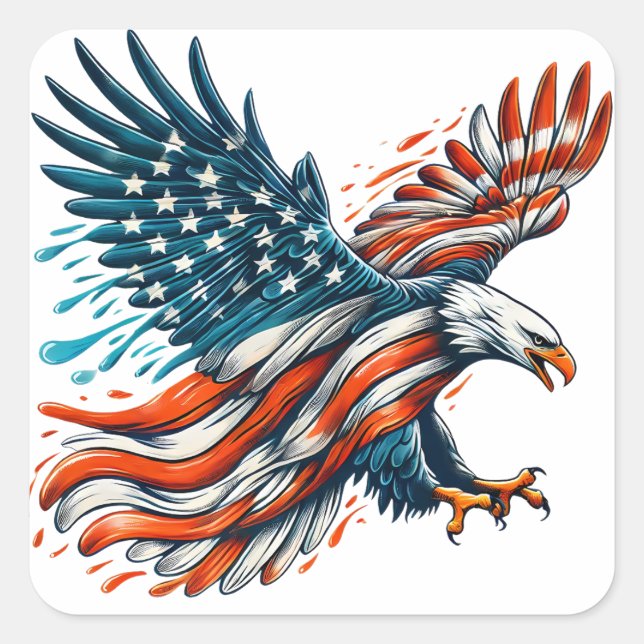 Adesivo Quadrado United We Soar (Frente)