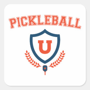 Adesivo Quadrado Universidade de Pickleball