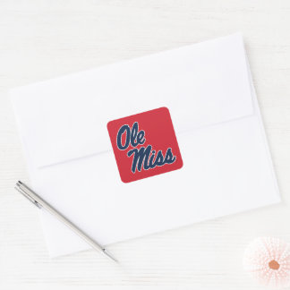 Adesivo Quadrado Universidade do Mississippi | Script Ole Miss
