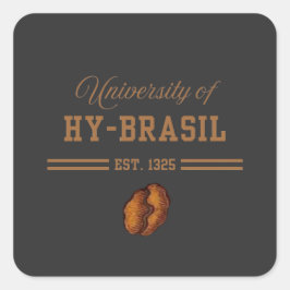 Adesivo Quadrado University of Hy-Brasil, Est. 1325