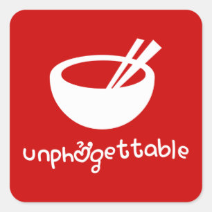 Adesivo Quadrado Unphở gettable Square Sticker
